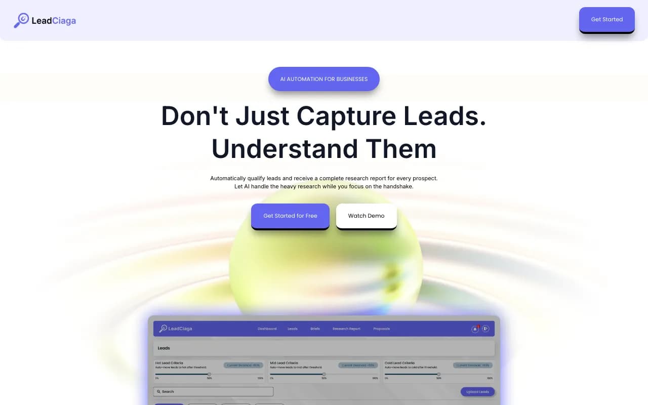 LeadCiaga website